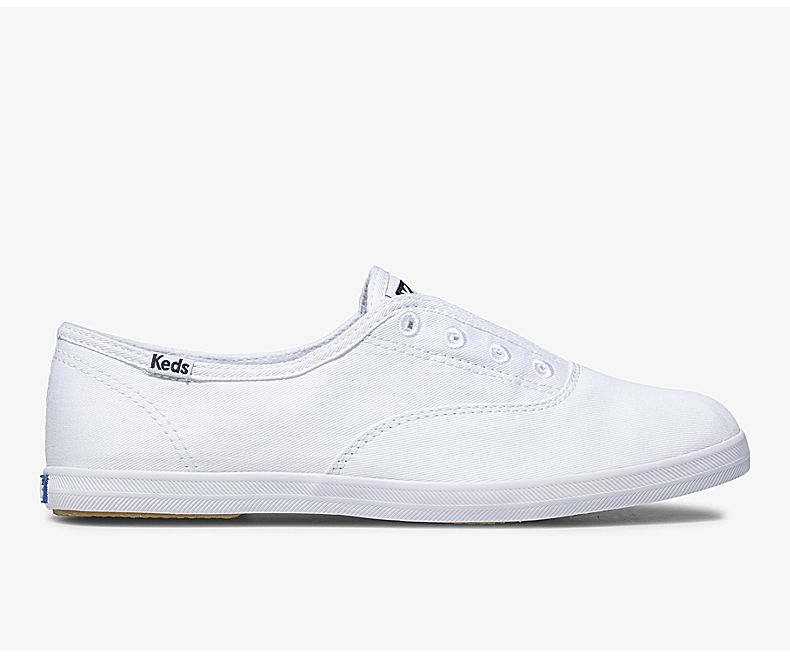 Keds Womens White Slip On Shoes - Keds Chillax Basics 901WZRPLC